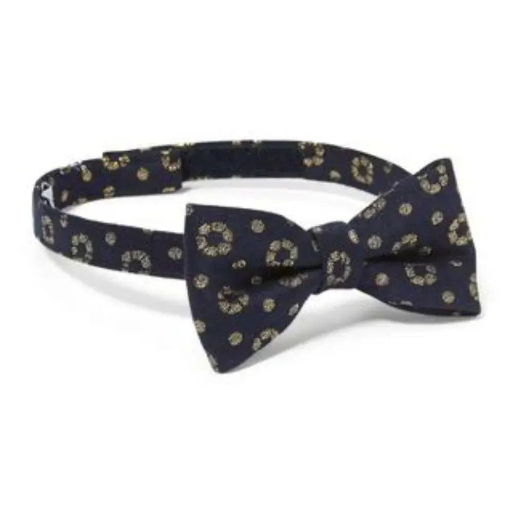 Janie and Jack Metallic Floral Bowtie, 6 Years & Up -  NWT
